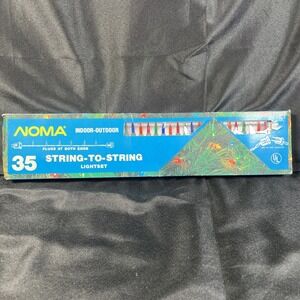 Vtg Noma 35ct‎ Multicolor Christmas String To String Light Set Indoor/outdoor